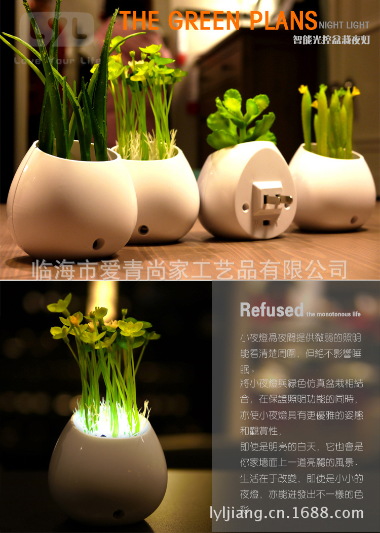 盆栽燈1