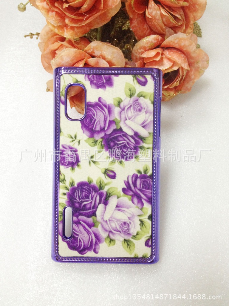 爆款彩绘布艺贴皮手机壳批发厂家LGL5一代