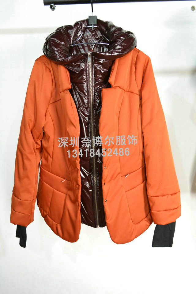 奈博尔供应品牌尾货折扣女装艾米丽冬装棉衣羽绒