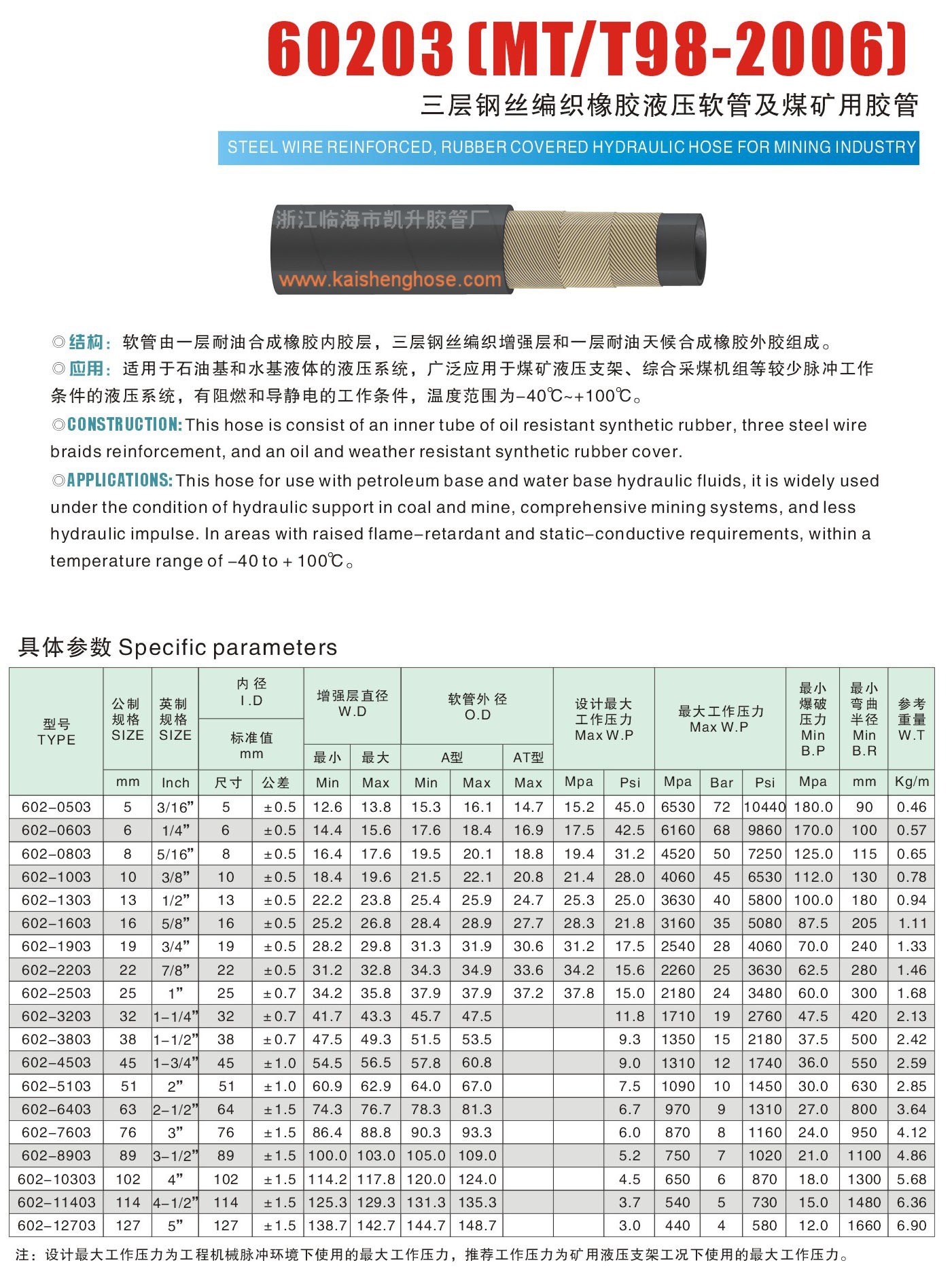 三层钢丝编织管