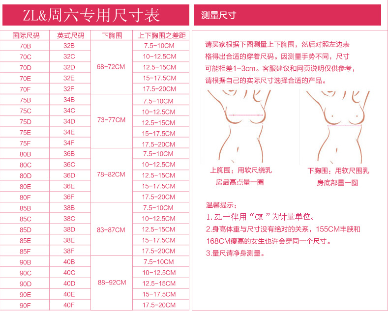 zl標準尺寸表