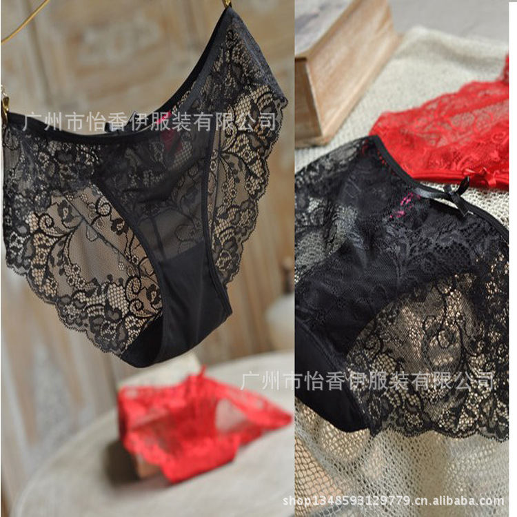 新品加拿大名品絕美風情 性感鏤空蕾絲網紗女士三角內褲 原單內褲工廠,批發,進口,代購