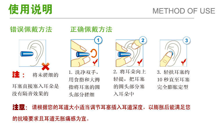 美国原装防噪声耳塞 淘宝卖家分装零售的耳塞 meldex 6604 6654图片_9