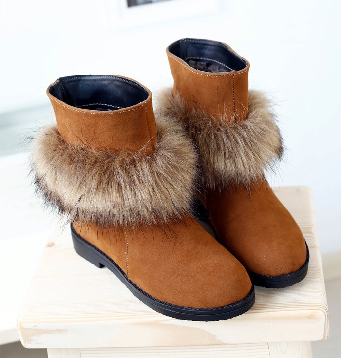 2013秋冬新款雪地靴短靴女防水台保暖加厚带毛雪地靴短靴女靴子女