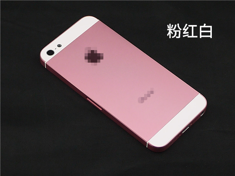 【一手货源】 iPhone5/5S后盖彩壳 苹果5代中框电池盖 量身定制
