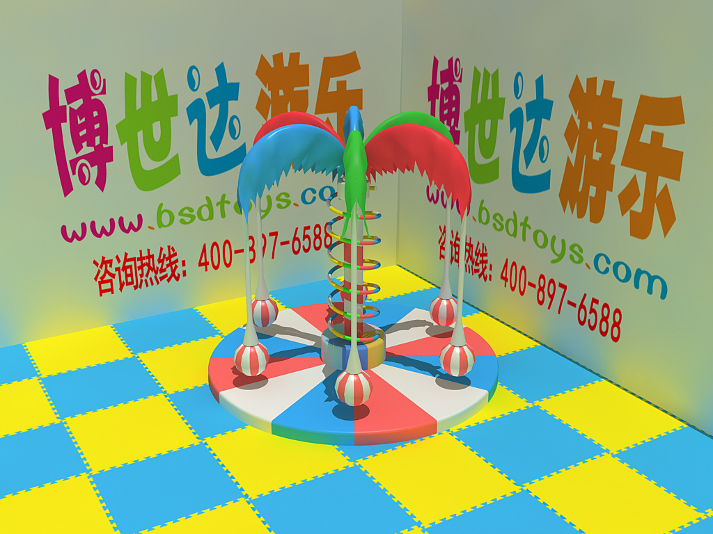 椰树旋转爬杆副本