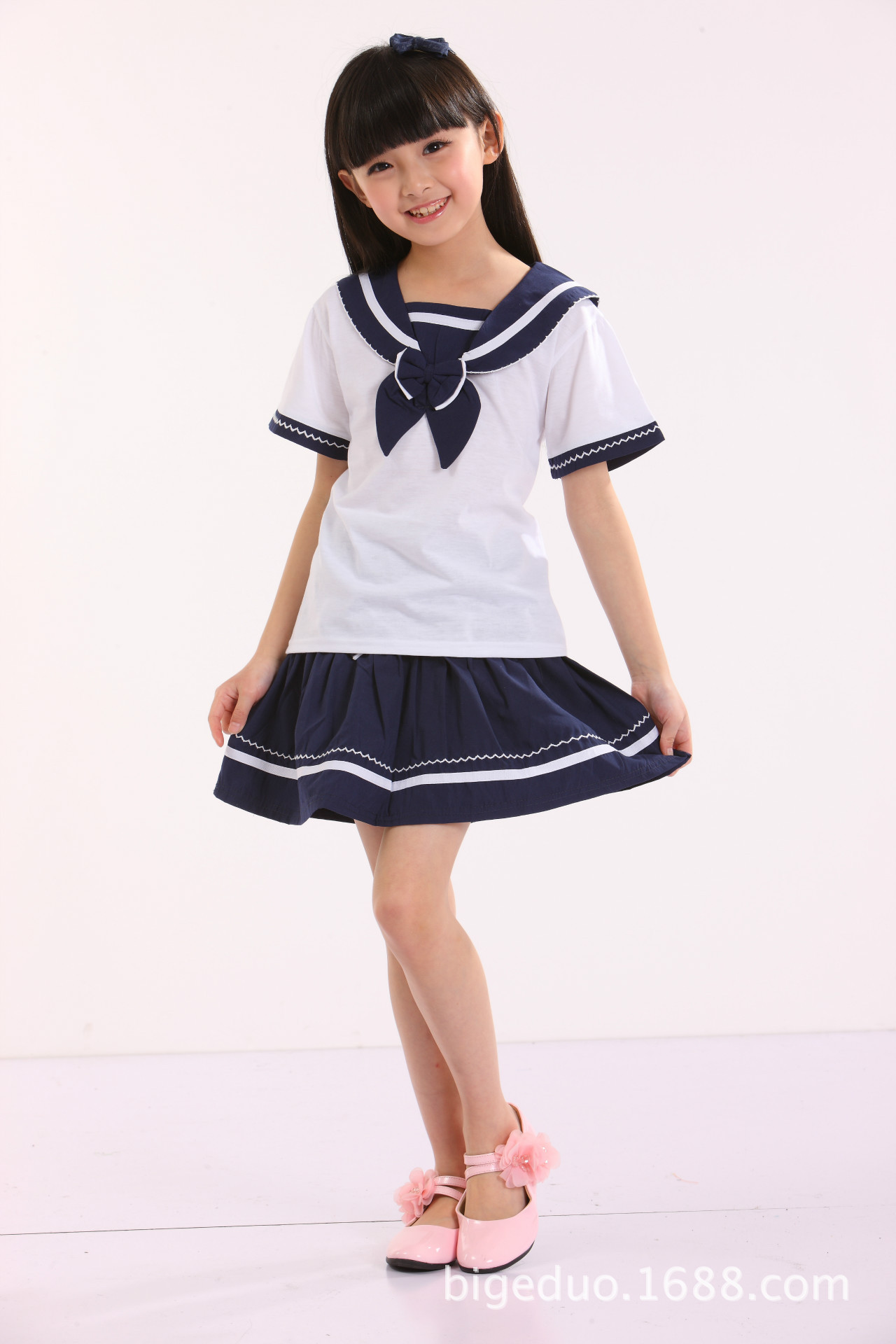 校服 2013新款水手服幼儿园园服海军服装夏款儿童表演服装小学生校服