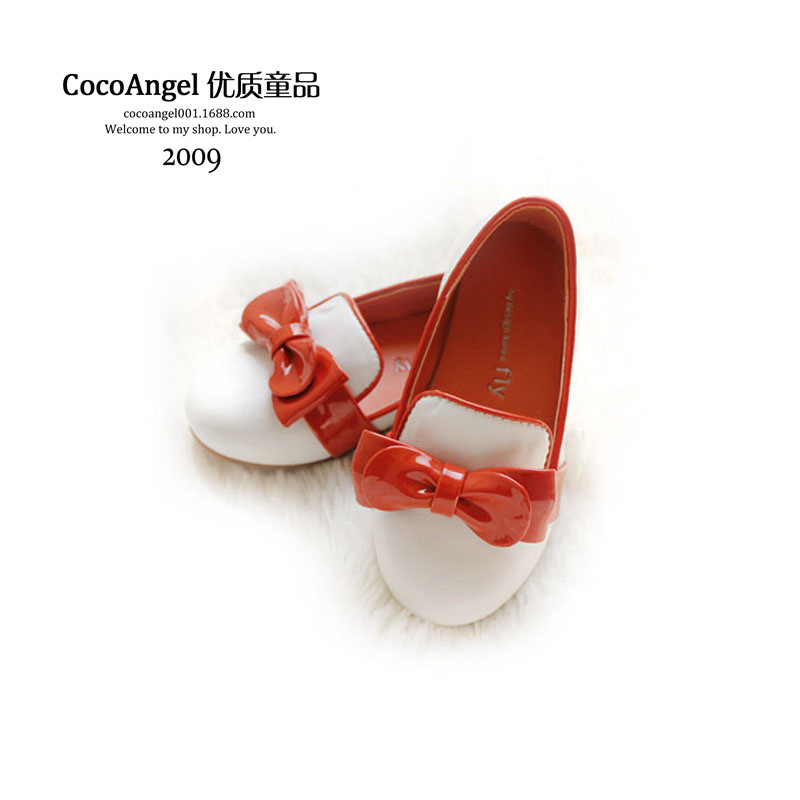 秋款 韩国女童鞋公主鞋圆头套脚单鞋皮鞋 豆豆鞋