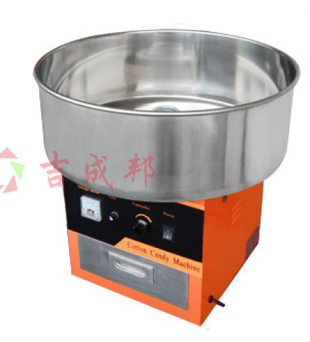 大盘橙色棉花糖机_电动商用_吉成邦机械设备