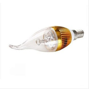 LED商业照明 蜡烛灯led灯泡 光源E14小螺口尖泡拉尾3W 5W 特价厂家批发