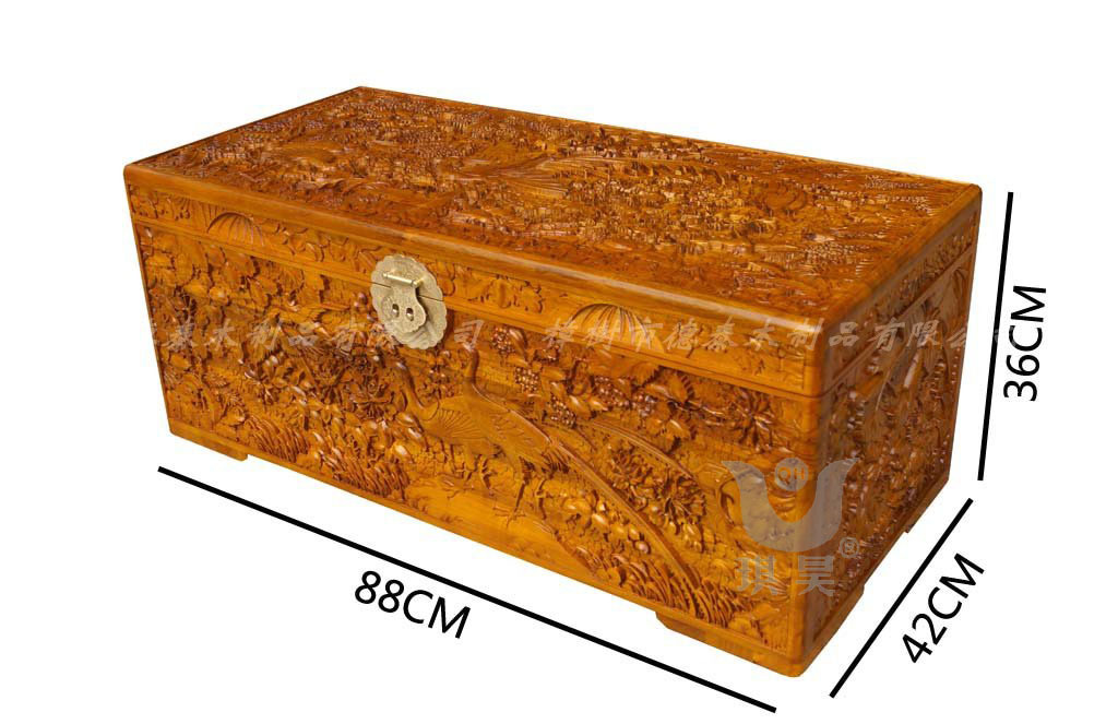 百鸟朝凤 88x42x36 (金黄色) (9)