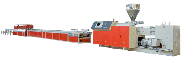 PVC、PE异型材及多孔通讯管挤出生产线