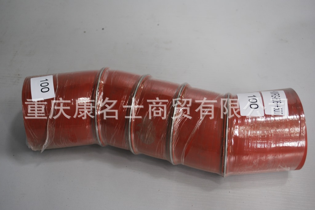 山东硅胶管KMRG-606++500-弯管100X100弯管-内径100X硅胶管报价,红色钢丝3凸缘3Z字内径100XL400XL360XH200XH210-3
