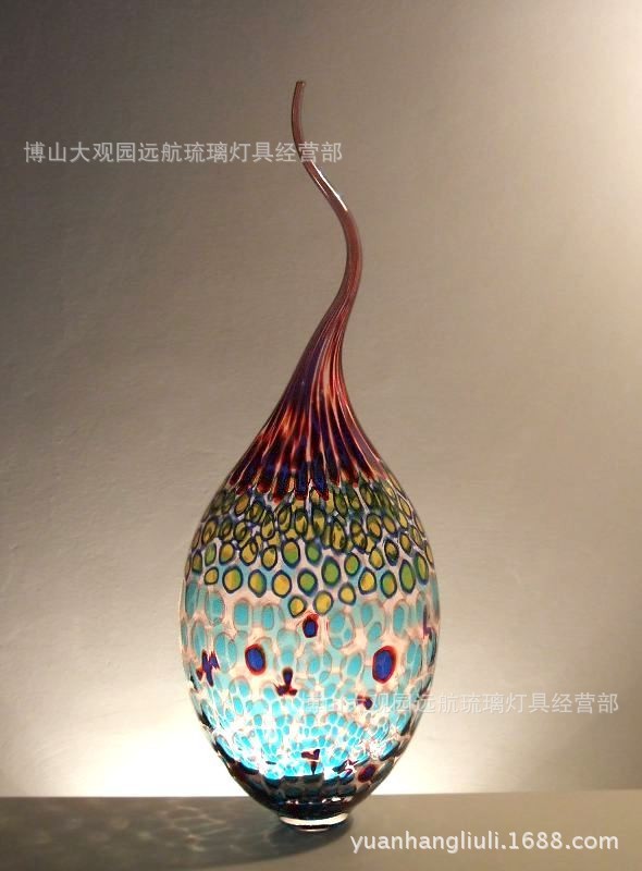 琉璃蛇形管 纯手工吹制 玻璃工艺品
