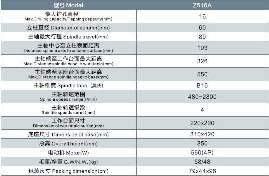 Z516A参数.