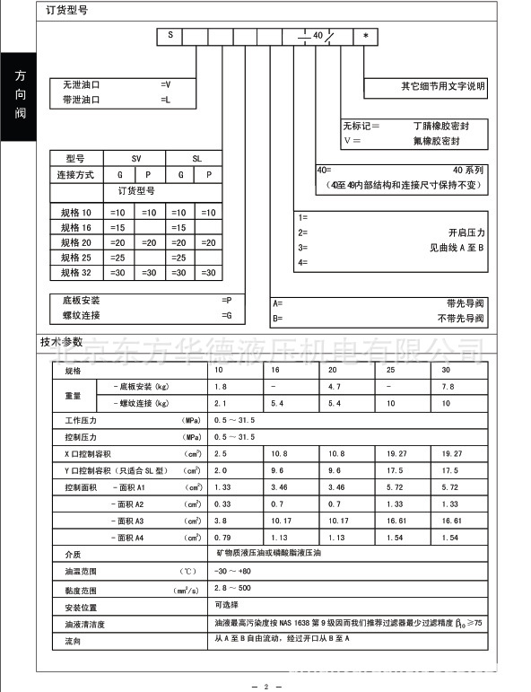 SV-SL 40系列液控單向閥-2