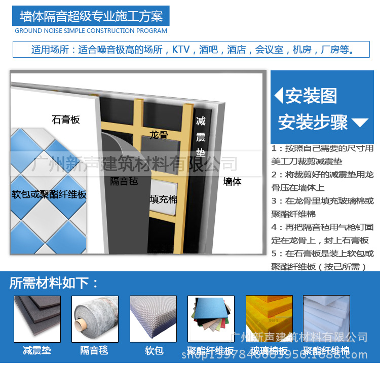 墻體隔音5超專業安裝圖