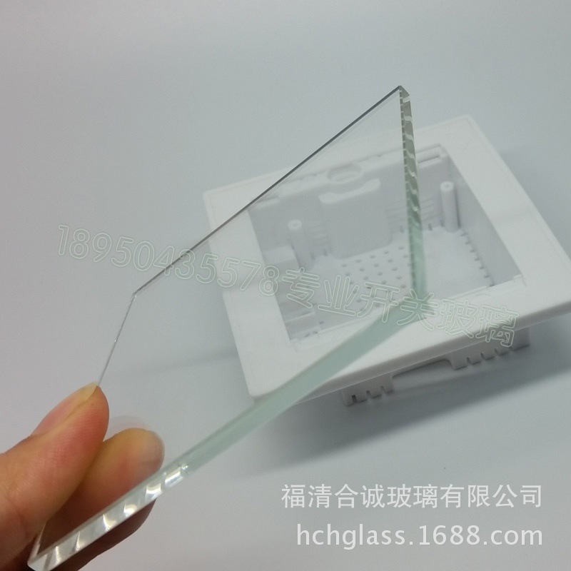 深圳玻璃厂现货批发开关玻璃 86白玻 钢化玻璃 3mm钢化玻璃