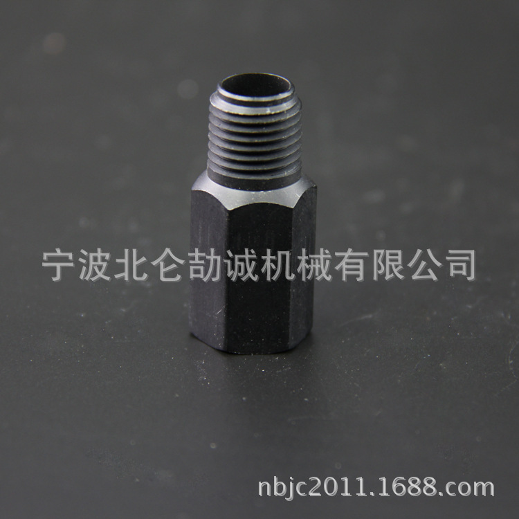 厂家批发内外螺纹六角不锈钢螺母连接件 精密车削五金配件加工
