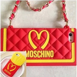 一件代發 MOSCHINO 麥當勞薯條 蘋果4 iPhone5/5S矽膠套 手機殼批發・進口・工廠・代買・代購