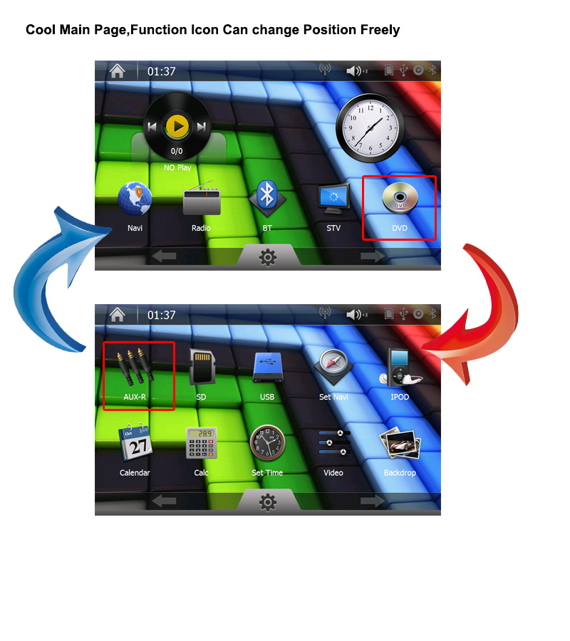 2615MX 6.2寸固定面板通用车载