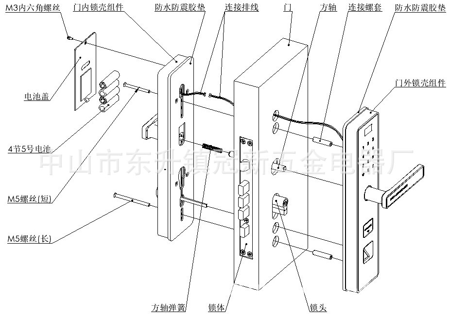 厂家批发智能家居 防盗指纹门锁 家用指纹密码锁 库存批发密码锁