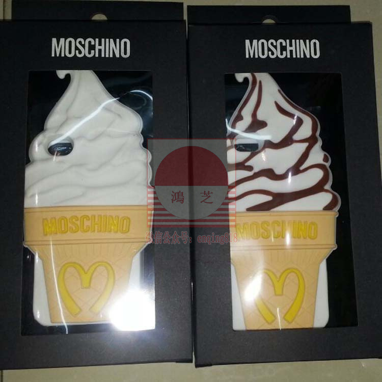 新款moschino冰激凌手机套