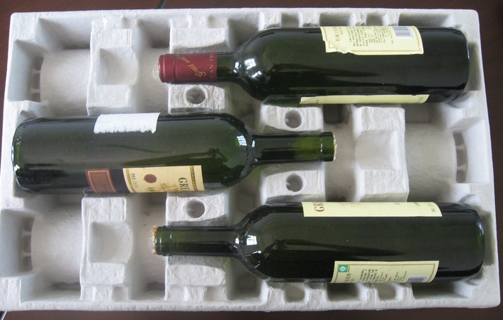 三支装红酒纸托