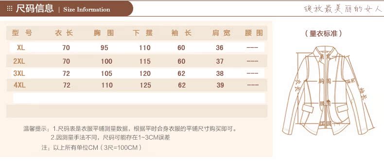 尺碼信息