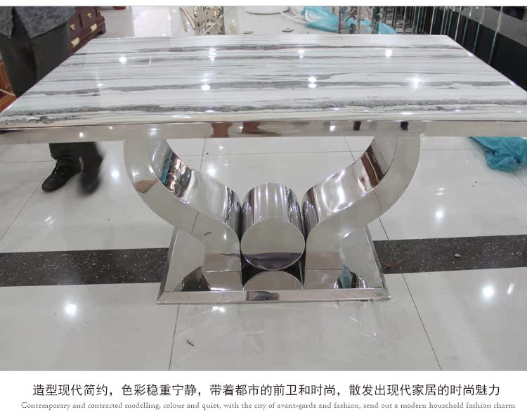 【佳优】04现代新款不锈钢S632茶几 厂家专业生产大理石茶几配套