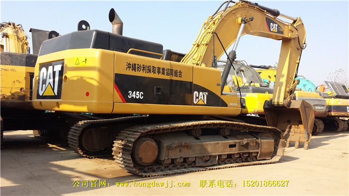 2015年特惠低價出售大型卡特345C直噴二手挖掘機-超級省油,動力強