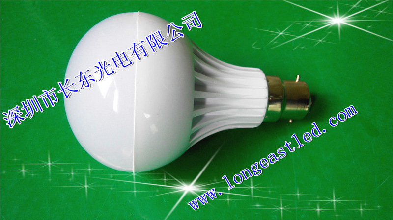 9W塑料球泡灯B22灯头