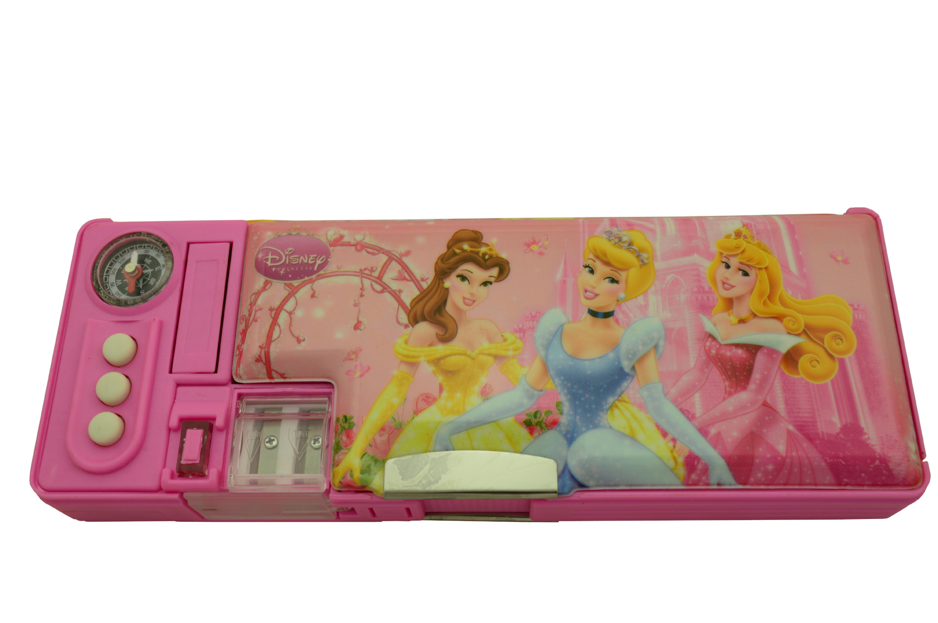 公主princess文具盒 五功能文具盒 卡通多功能pvc笔盒