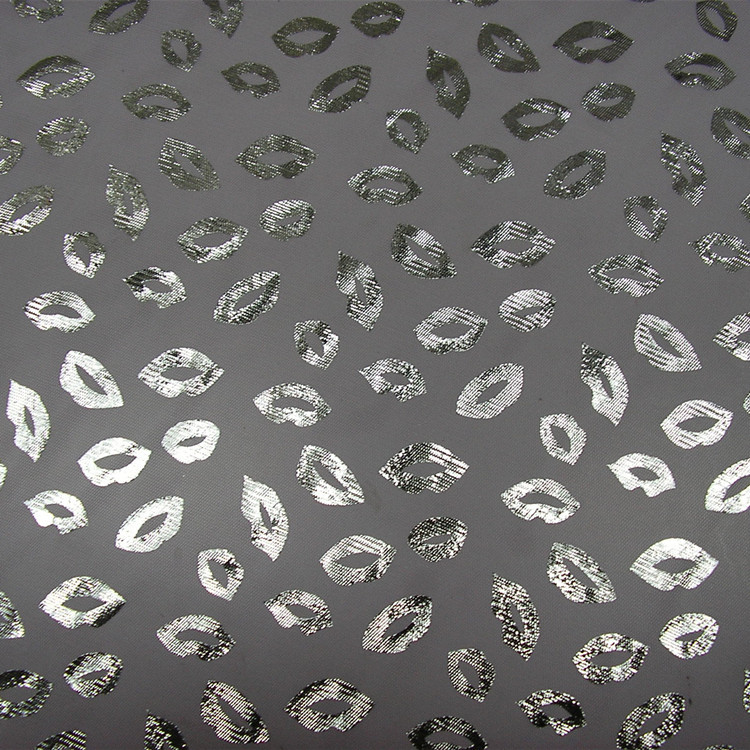 30眼淺粉底布大唇印燙銀1