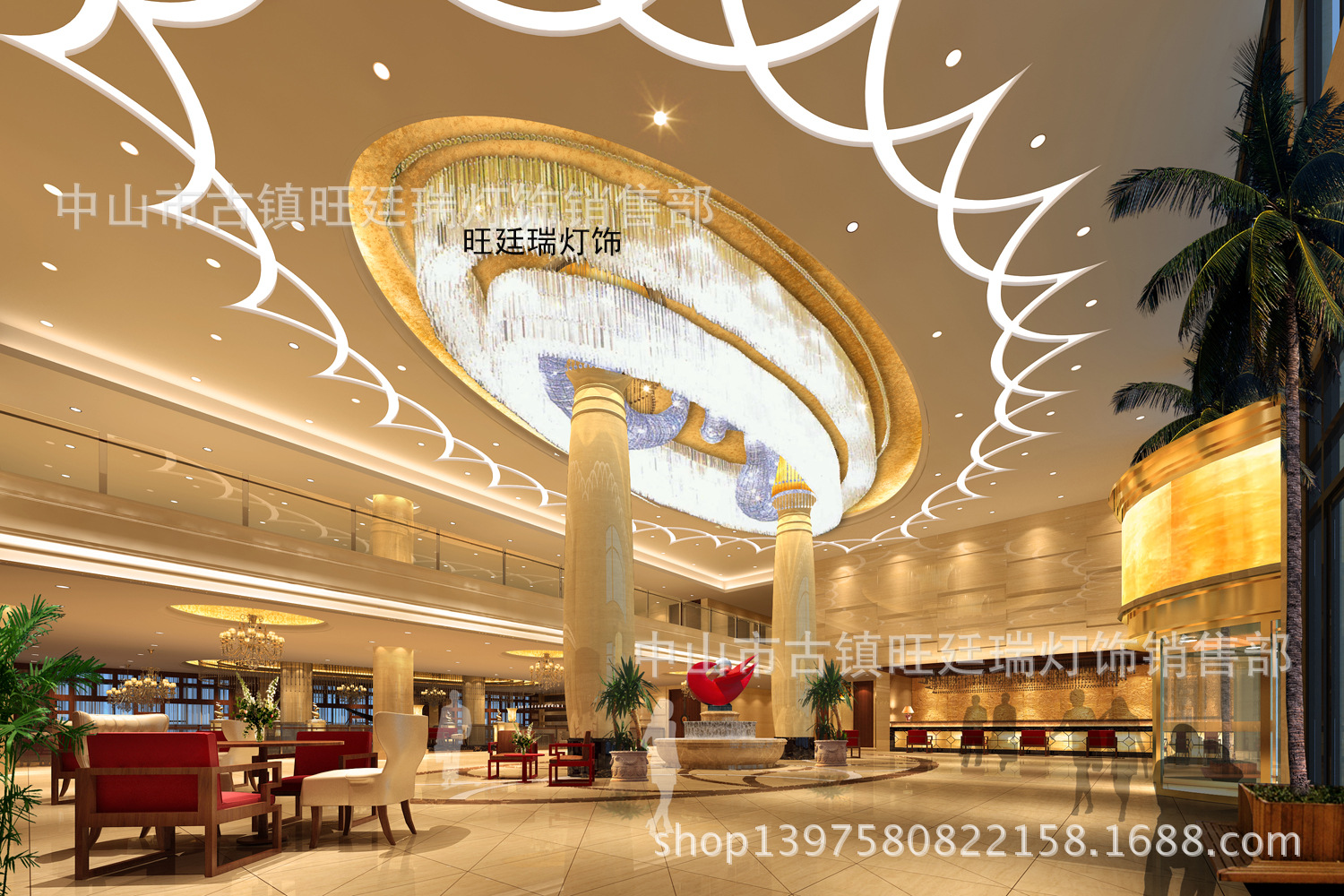 大型水晶吊灯 酒店大堂豪华吸顶灯 花瓣形灯大厅吸顶灯饰超大型灯具制作批发