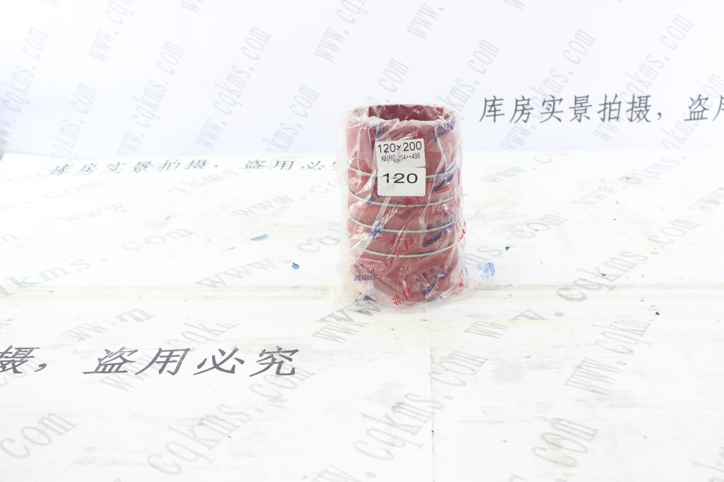 伸缩胶管KMRG-204++498-胶管120X200-内径120X硅胶管的规格,红色钢丝4凸缘3直管内径120XL200XH130X-1