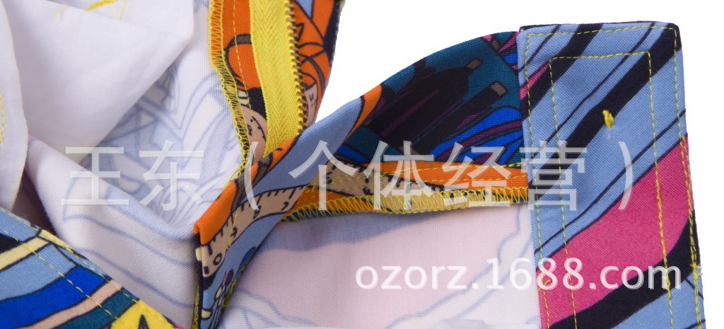 大王抽象艺术童话色彩小脚裤时尚摩登女休闲裤子