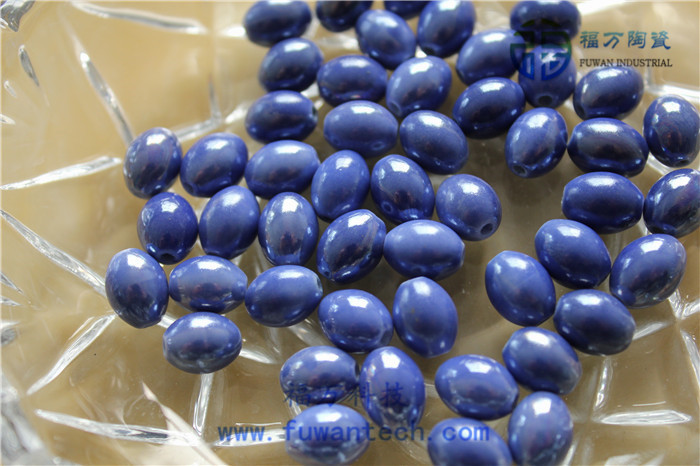GLX-04蓝紫釉长圆珠