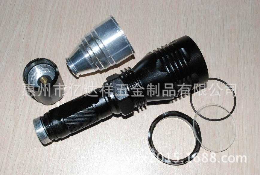 提供CNC数控车床加工 铝合金灯杯加工 手电筒外壳加工