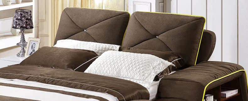 布床软床 布艺床1.8榻榻米床 双人 床 厂家特价
