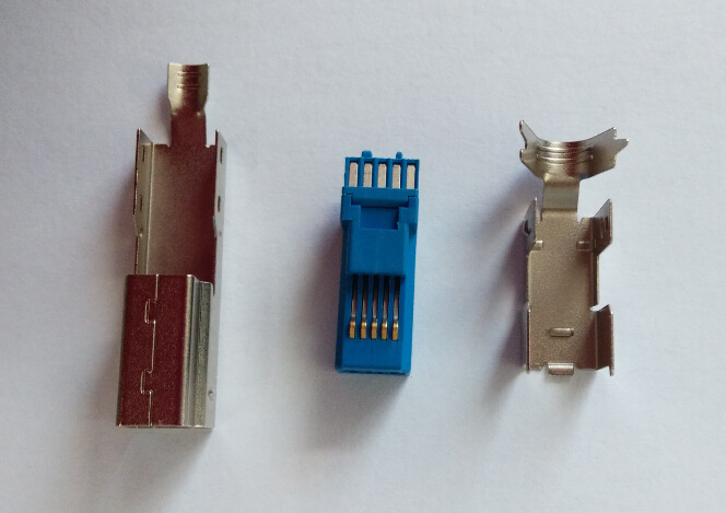 USB3.0 B公三件式