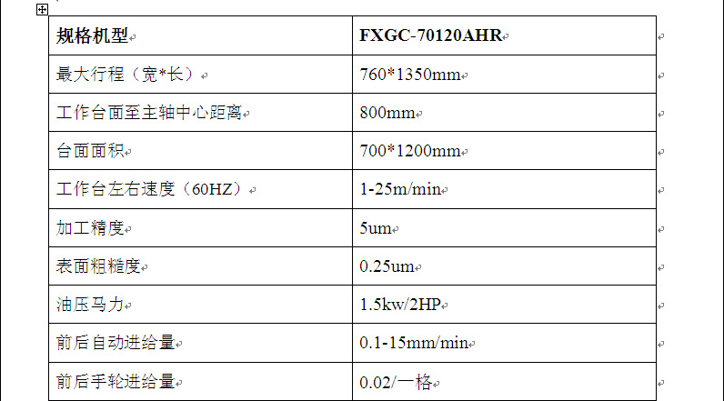 批发/高精度/高效率/机床FXGC-70120AHR磨床/平面磨床