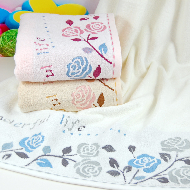 玫瑰浴巾4