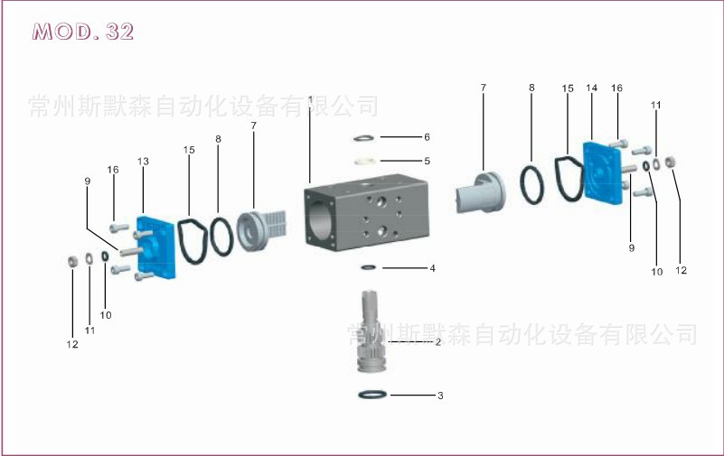 氣動解剖圖及材料明細