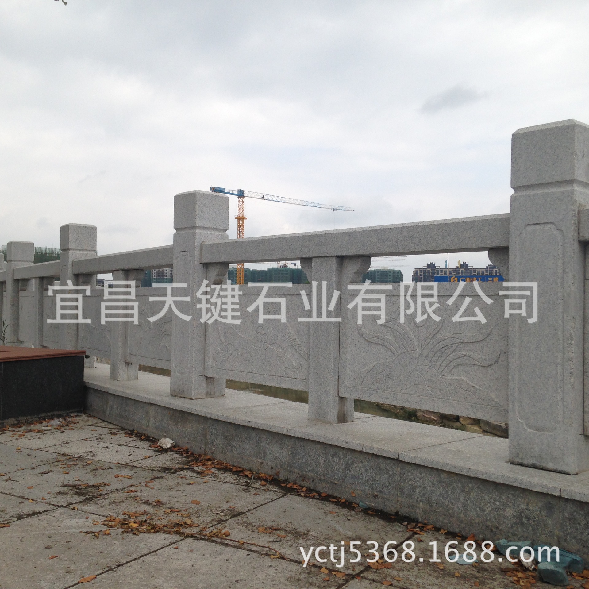 大理石栏杆厂家供应工程建筑道路桥梁防护石栏杆/白色