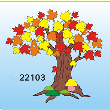特大号eva许愿树墙贴画 幼儿园教室装饰立体泡沫diy墙贴 130厘米