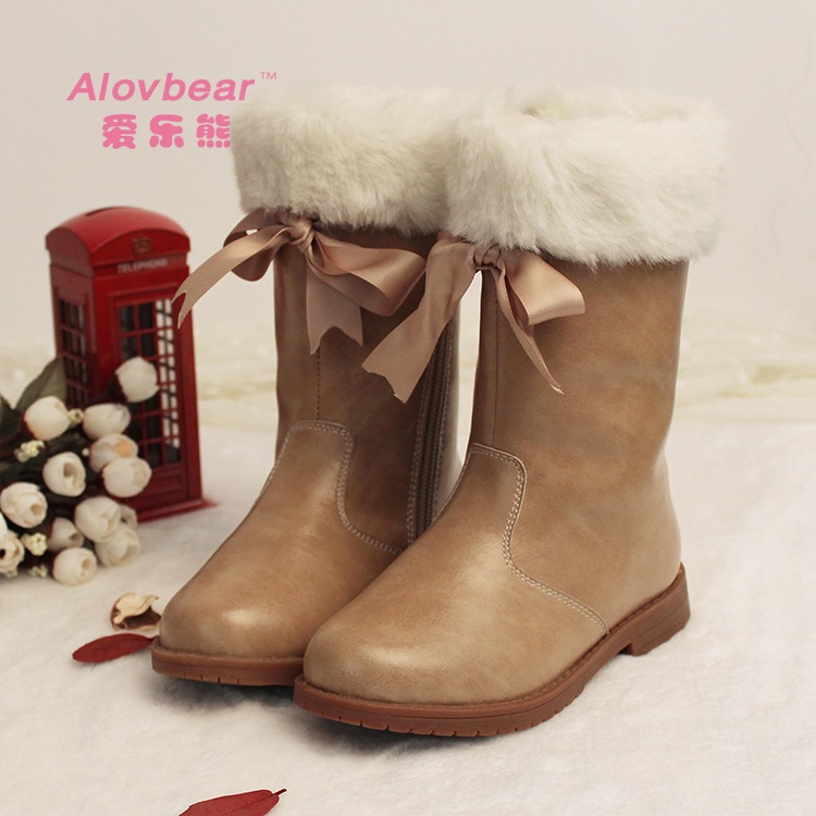 厂家直销批发2014秋冬新款儿童马丁靴时尚韩版潮儿童皮靴棉靴X159