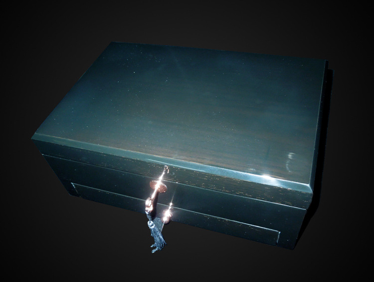 橡木系列钢琴漆首饰收纳盒_06