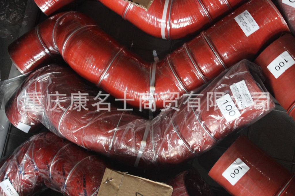 小硅胶管KMRG-393++500-欧曼胶管1425311931105-内径100X硅胶暖风管,红色钢丝8凸缘8异型内径100XL720XL600XH330XH370-7