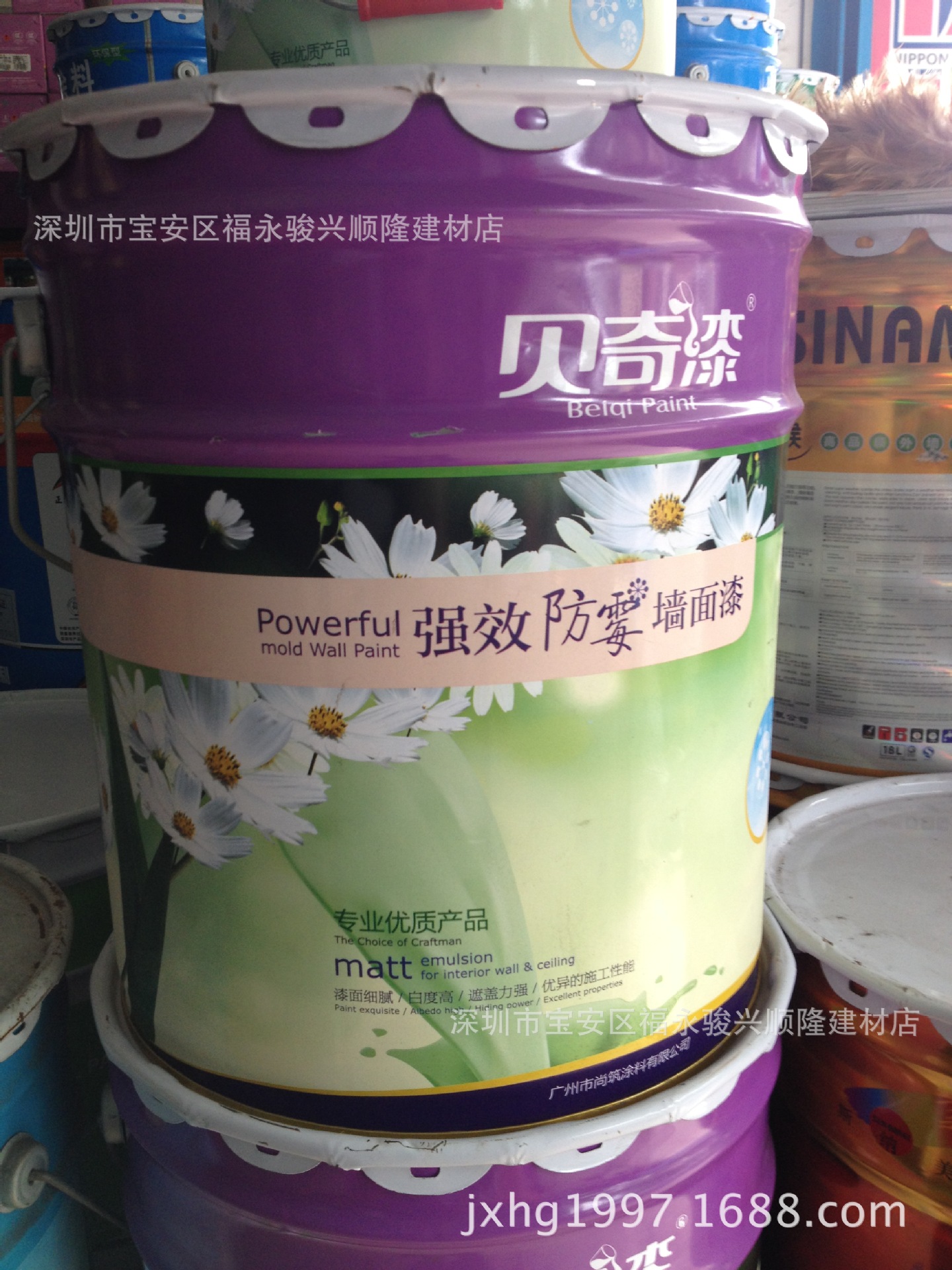 贝奇强效防霉墙面漆 防霉乳胶漆 防霉涂料